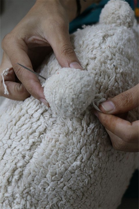 Poduszka podłogowa Bubbly Natural, Lorena Canals