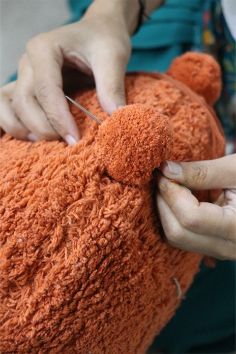 Poduszka podłogowa Bubbly Terracotta, Lorena Canals