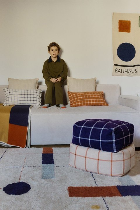 Pufa Geo Block Navy Blue Lorena Canals