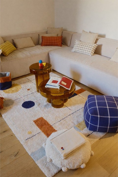 Pufa Geo Block Navy Blue Lorena Canals