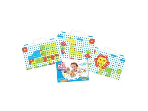 Edukacyjna Układanka,Puzzle,Klocki Kreatywna Mozaika, Wkrętarka 151 EL