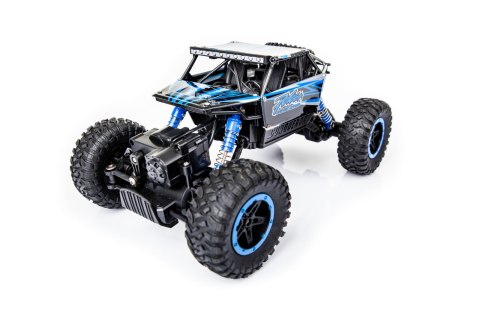 Samochód zdalnie sterowany na pilota RC Rock Crawler HB 2,4GHz 1:18 niebieski