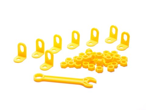 Wkrętarka wiertarka śrubki klocki konstrukcyjne zestaw majsterkowicza walizka 261 elementów