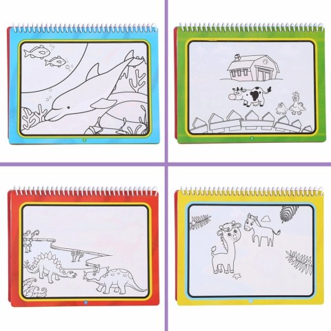 Kolorowanka malowanka Książeczka wodna z mazakiem - Farma