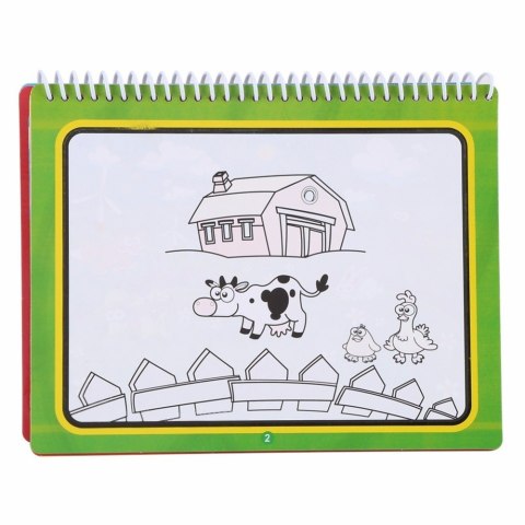 Kolorowanka malowanka Książeczka wodna z mazakiem - Farma