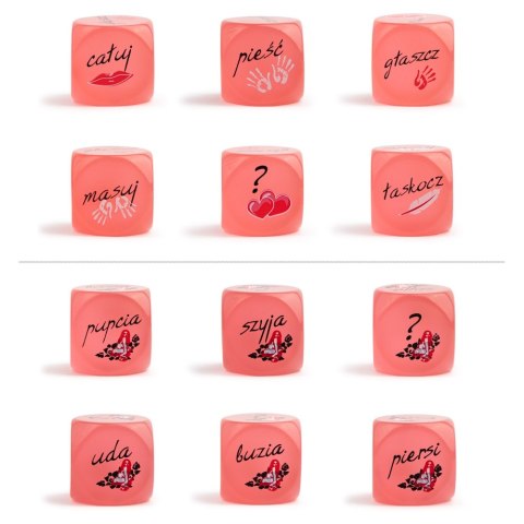 Kości miłości świecące w ciemności do gry wstępnej