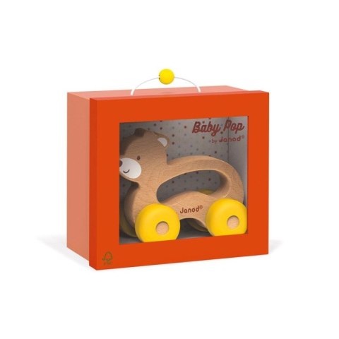 Janod - Miś pojazd drewniany Baby Pop
