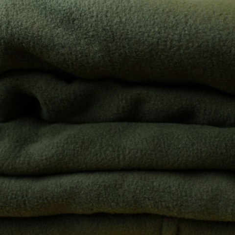 Kocyko - Szlafrok Oliwkowy ciepły koc z rękawami