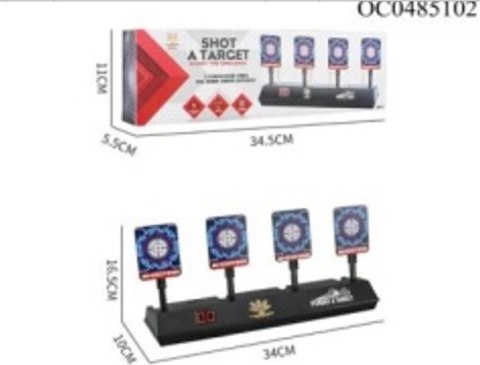 Tarcza do strzelania elektroniczna cyfrowa 4 cele licznik