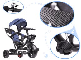 Rowerek trójkołowy Trike Fix Lite rower spacerówka 3w1 obracany 360 wolne koło granatowy