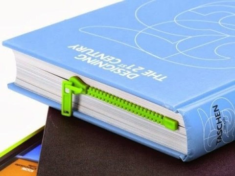 Suwakowa zakładka do książki - zielona