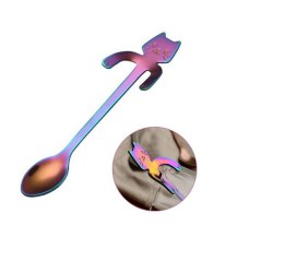 Łyżeczki kotki 2 szt.TĘCZOWE