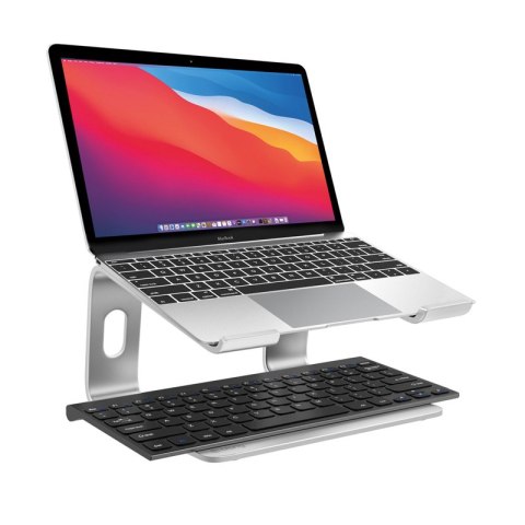 Crong AluBench - Aluminiowy stojak pod laptopa (srebrny)