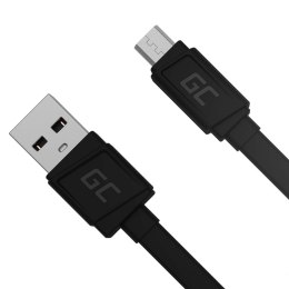 Green Cell GCmatte - Kabel Przewód Micro USB 25 cm z obsługą szybkiego ładowania