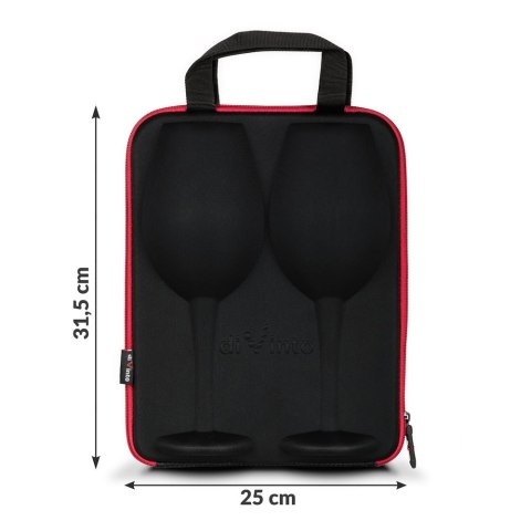 Etui z kieliszkami diVinto Who cares do wina XXL