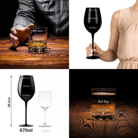 Etui dla Pary z kieliszkiem i szklanką na ślub