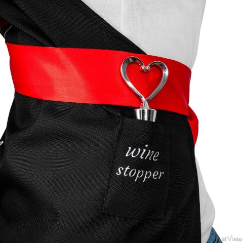 Fartuszek dla gotującej KOBIETY gotuję z winem