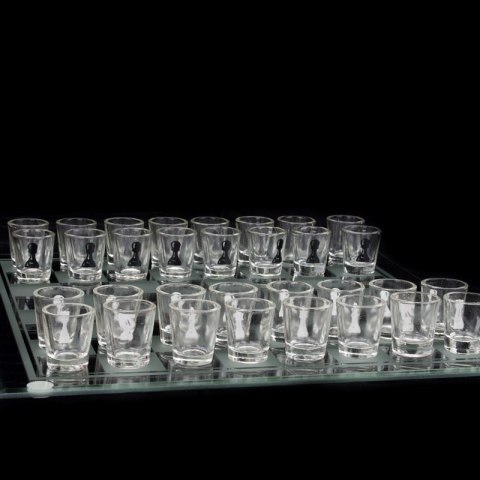 Imprezowe Szachy Deluxe z kieliszkami gra impreza