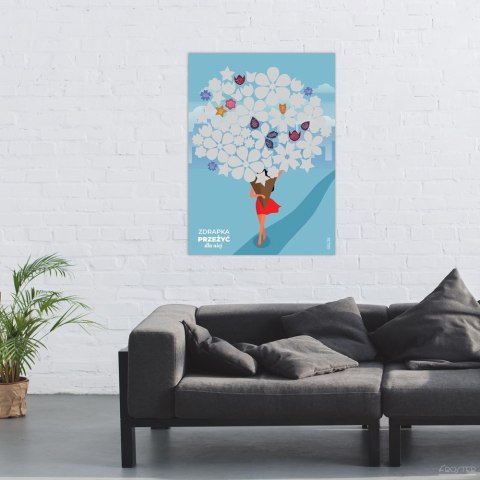 Zdrapka Przeżyć dla Niej plakat bucket list mapa