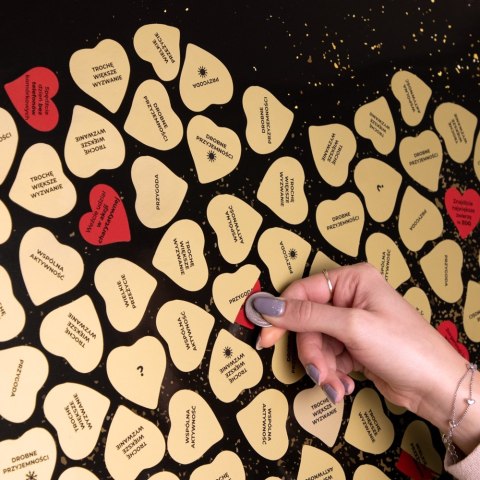 Zdrapka Przeżyć dla Pary plakat bucket list mapa