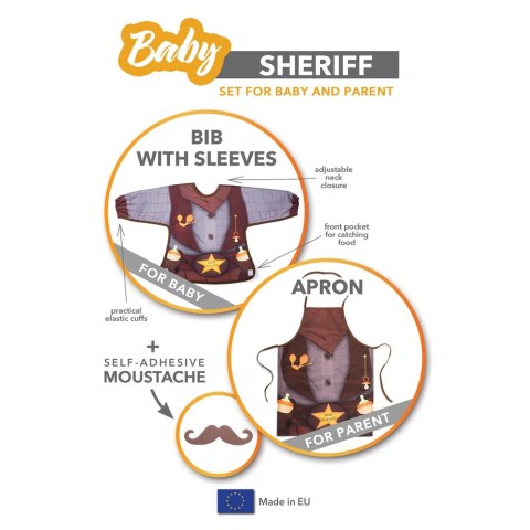 Baby Sheriff - śliniak i fartuch