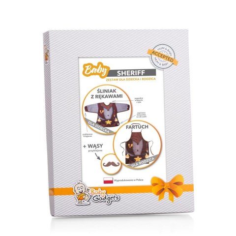 Baby Sheriff - śliniak i fartuch