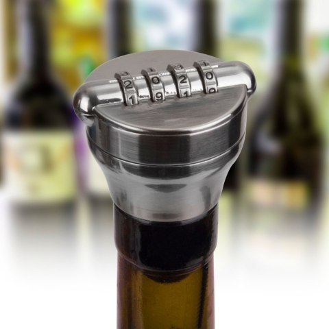 Strażnik wina diVinto stoper z zamkiem szyfrowym