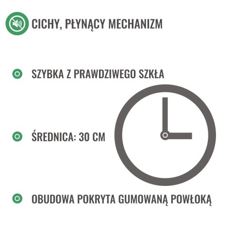 Zegar Muzyka ścienny na ścianę cichy mechanizm