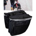 Dunlop - Torba / sakwa rowerowa na bagażnik duża 26 l (Czarny)