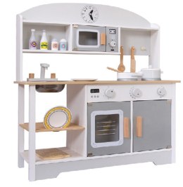 Kuchnia dla dzieci drewniana MDF MODERN CLASSIC akcesoria 82cm