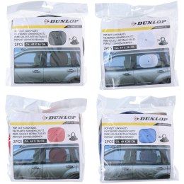 Dunlop - Roleta / osłona przeciwsłoneczna do samochodu 2szt (Niebieski)