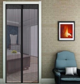 Moskitiera siatka magnetyczna na drzwi 85x210cm CZARNA