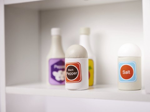 Kuchnia dla dzieci drewniana MDF MODERN CLASSIC akcesoria 82cm