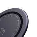 Crong PowerSpot Fast Wireless Charger - Bezprzewodowa ładowarka Qi 15W USB-C (Shadow Black)