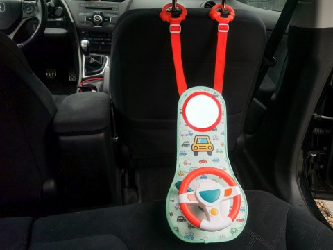 Kierownica dla dzieci do samochodu auta mata interaktywna dźwięki światła LED