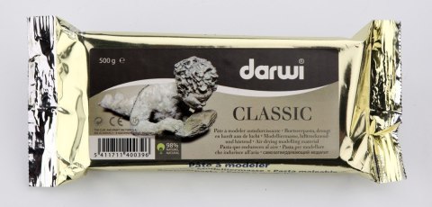 Masa plastyczna Biała Darwi Classic 500g