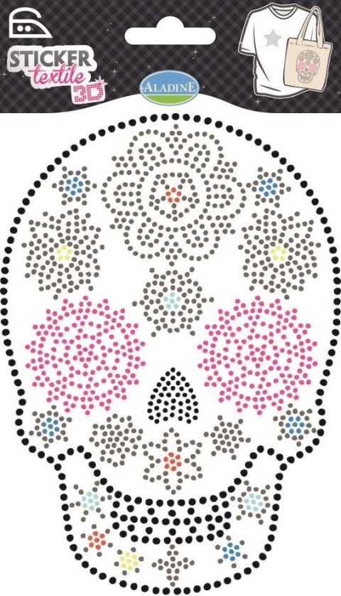 Naprasowywanka Dżetowa Czaszka