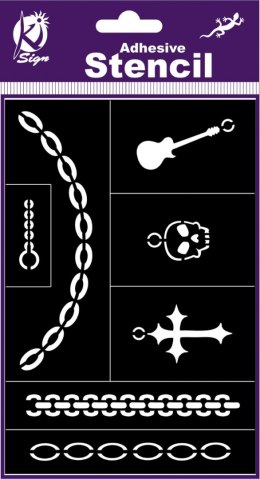 Szablon 12x18 cm Gotycka Biżuteria