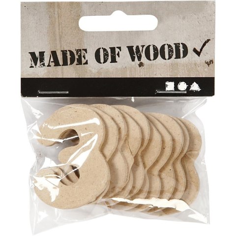 Cyfra 3 z MDF H: 4 cm 10 szt.