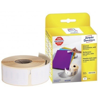 Etykiety na rolce Avery Zweckform 19x51mm białe (5