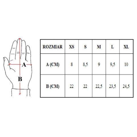 Rękawiczki Jogging Xs Vizari