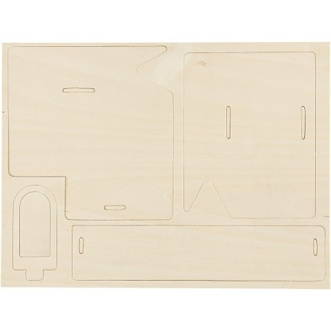 Puzzle 3D drewniane Domek 1