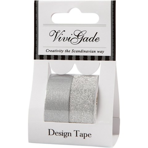 Taśmy Dekoracyjne Srebro 7m i 10m