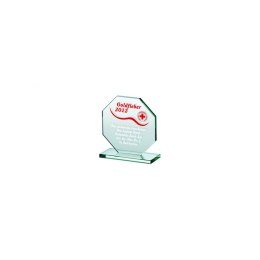 Trofeum Szklane Grawerowane + Wypełnienie Farbą