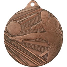 Medal 50mm stalowy brązowy piłka nożna ME001/B