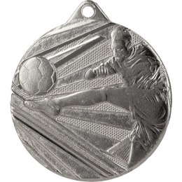 Medal 50mm stalowy srebrny piłka nożna ME001/S