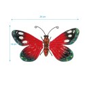 Motyl dekoracyjny 26cm czerwony