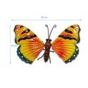 Motyl dekoracyjny 26cm żółty