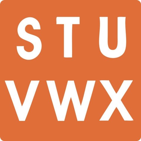 Zestaw 6 szablonów Alfabet i Cyfry