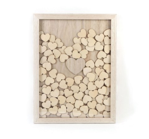 Pamiątkowa Ramka z drewna Miłość